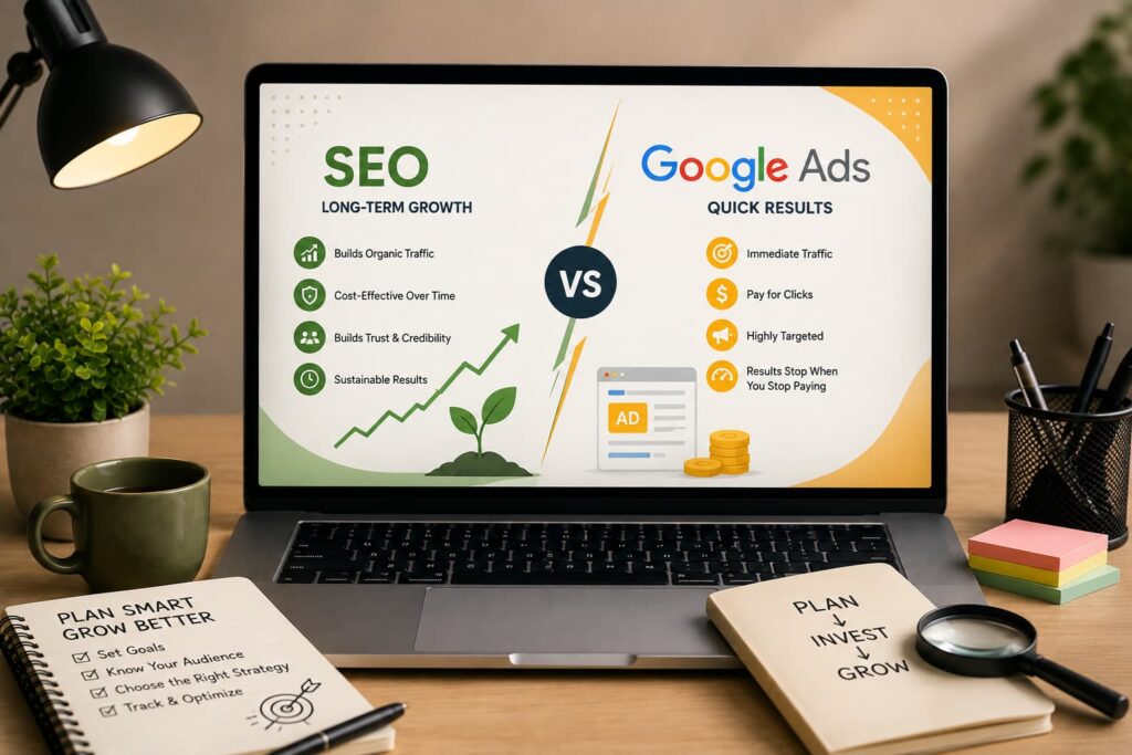 SEO vs Google Ads: Which Should You Invest in First?