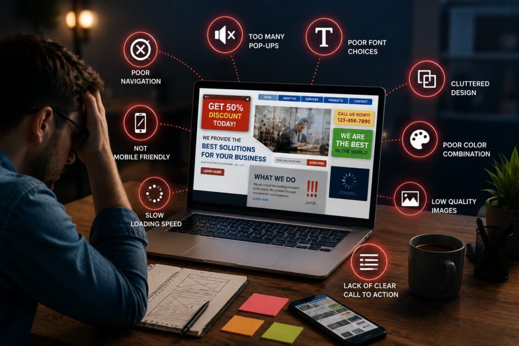 10 Website Design mistakes